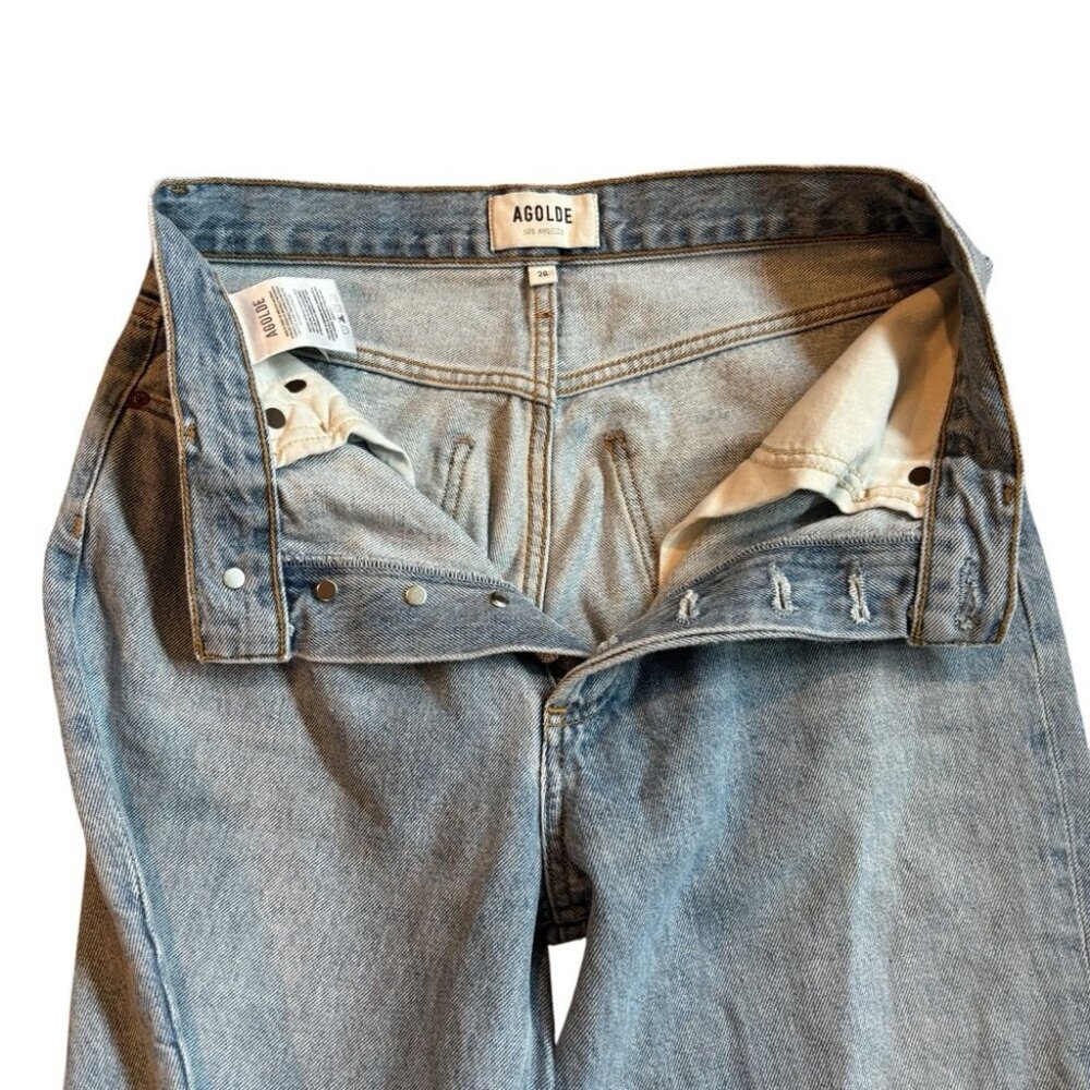 AGOLDE Women’s Button Fly Straight Jeans Size 26